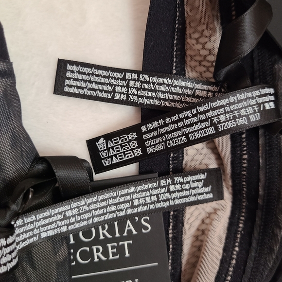 NWT Victoria's Secret X Balmain 2017 Fashion Show 3pc Set! 34D/med 🖤 - Picture 12 of 13